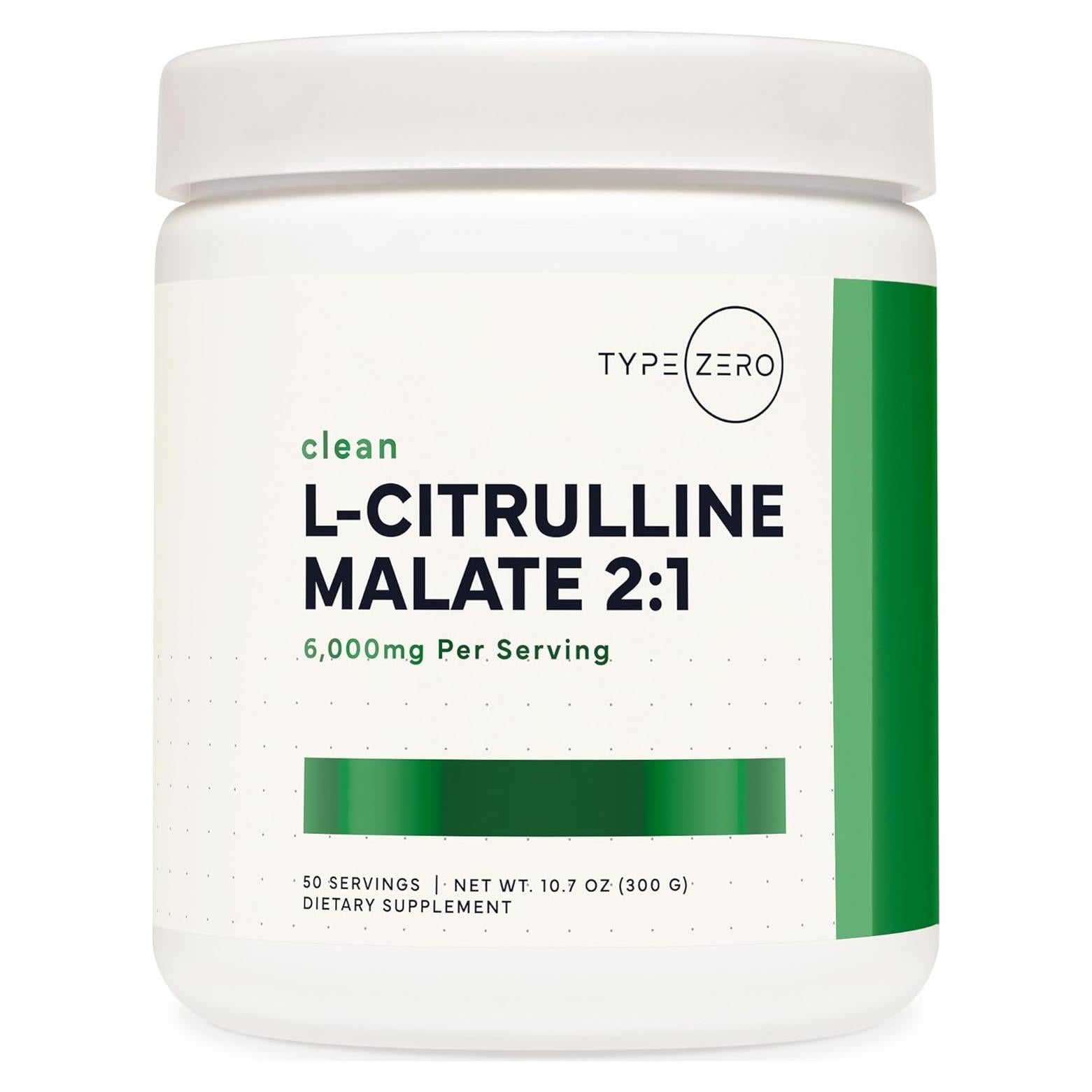 L-Citrulina Malato Type Zero 300g - Aumentador Óxido Nítrico