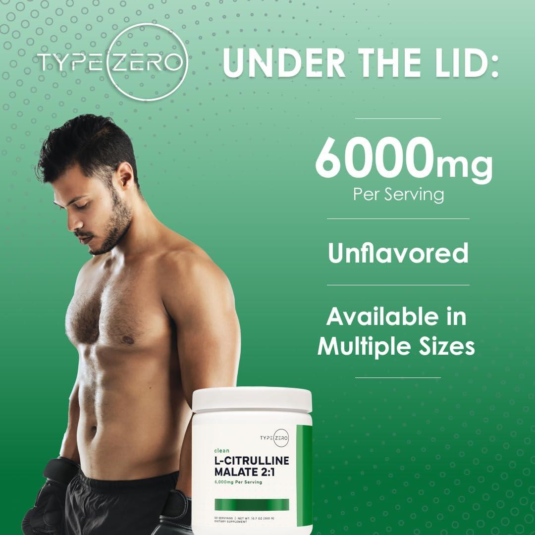 L-Citrulina Malato Type Zero 300g - Aumentador Óxido Nítrico