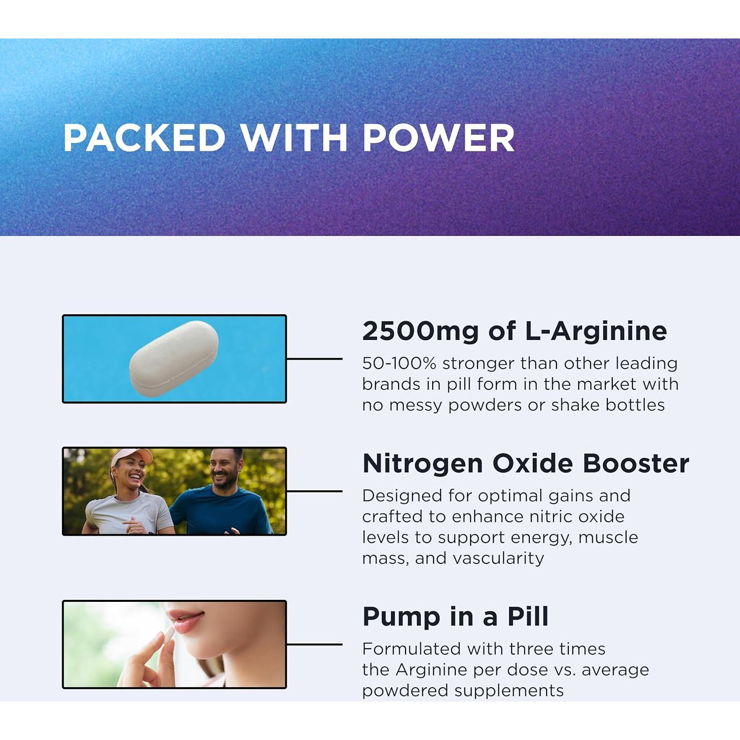 Suplemento L-Arginina + L-Citrulina Dr. Emil 2500 mg Tabletas