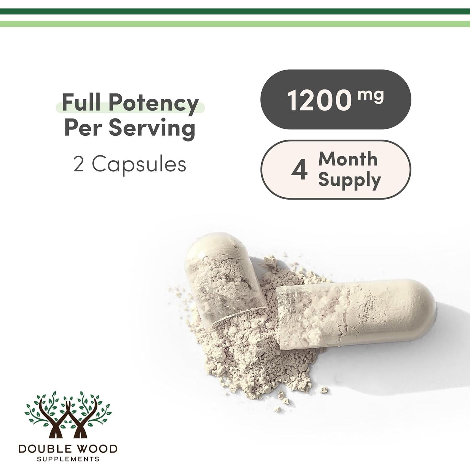 Cápsulas de L-Citrulina 1200mg Double Wood 210 unidades