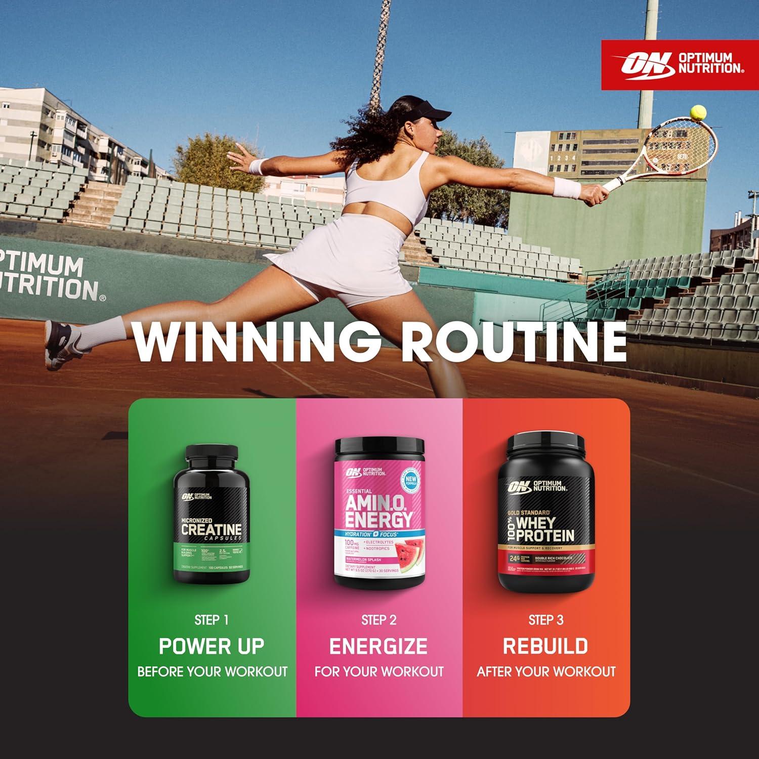 Cápsulas de Creatina Micronizada Optimum Nutrition 2500mg 100 Unidades