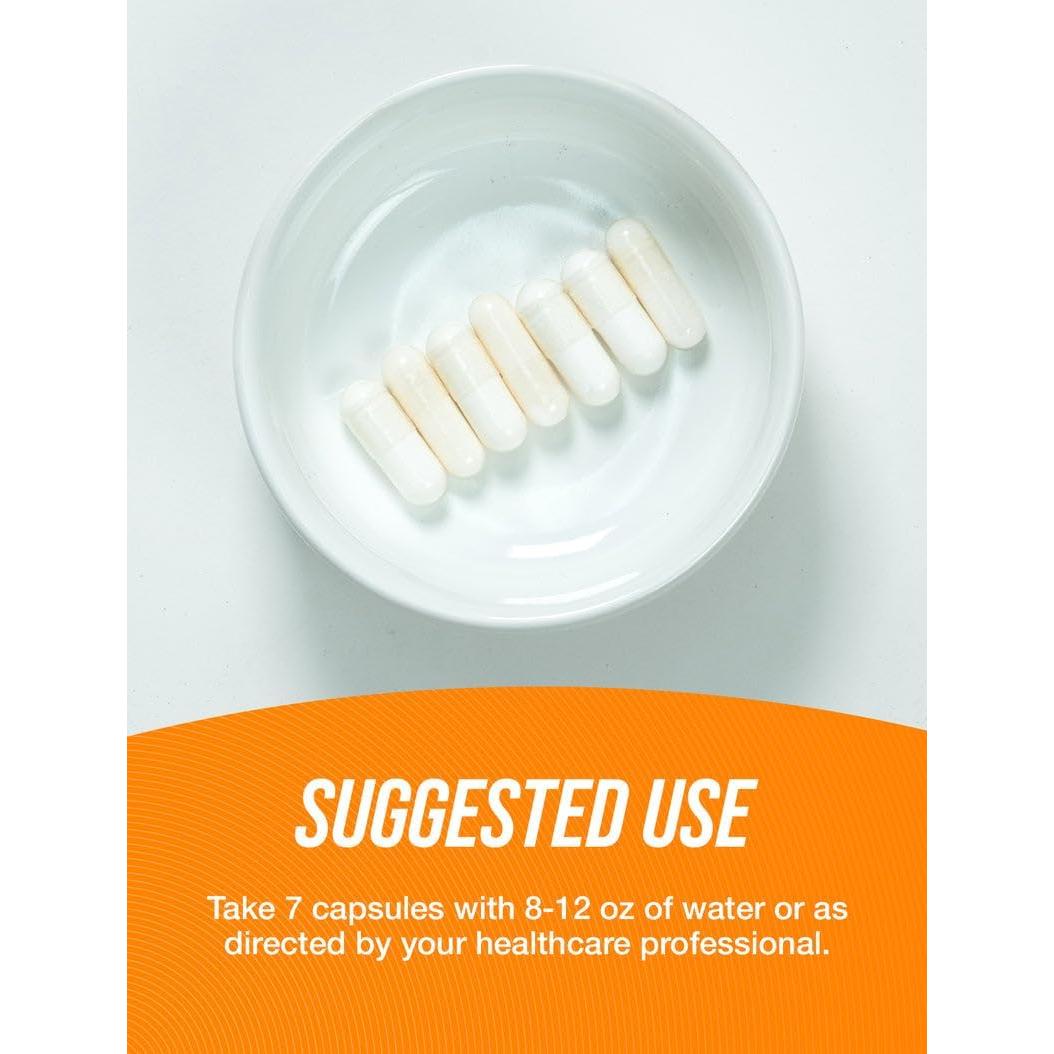 Cápsulas de Creatina Monohidratada BulkSupplements 5000mg 420u