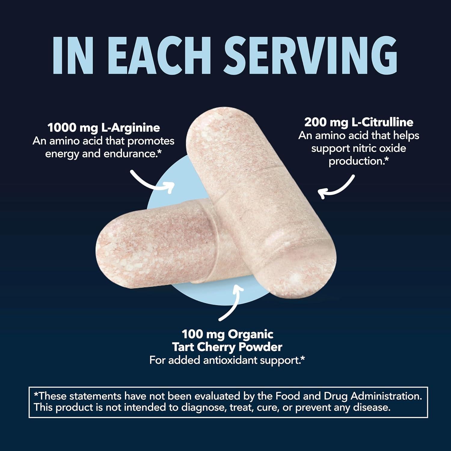 Cápsulas de L-Arginina 1000 mg con L-Citrulina - 60 Unidades