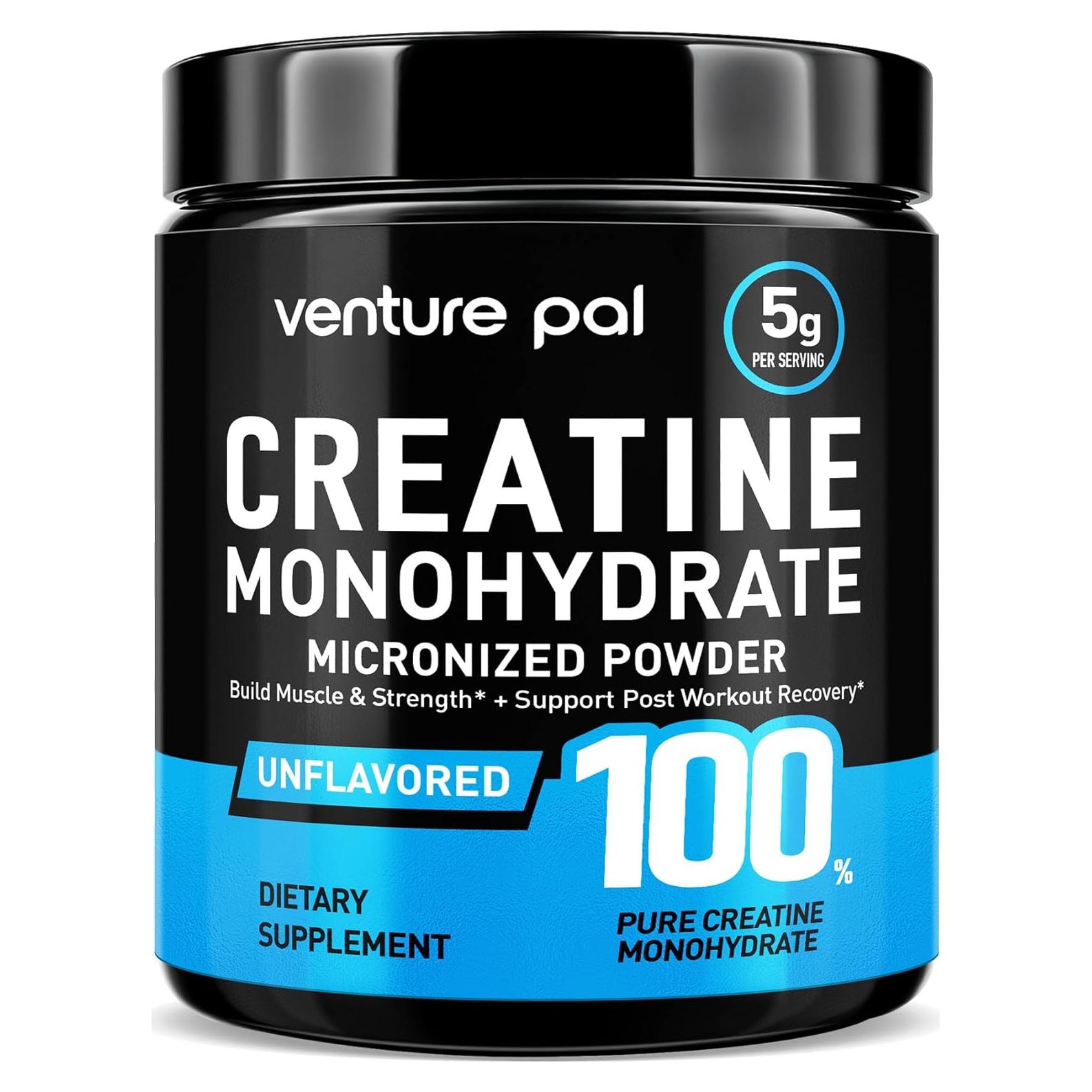 Creatina Monohidratada Micronizada Venture Pal 300g Sin Sabor