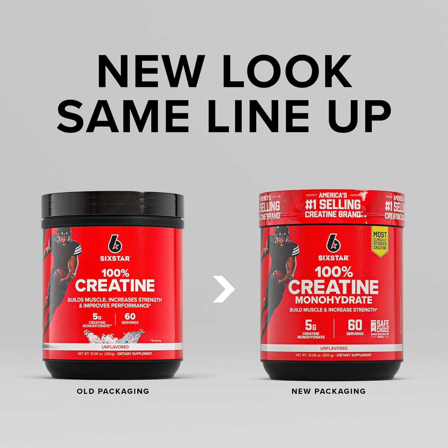 Six Star Creatina Monohidratada 100% en Polvo - 60 Porciones