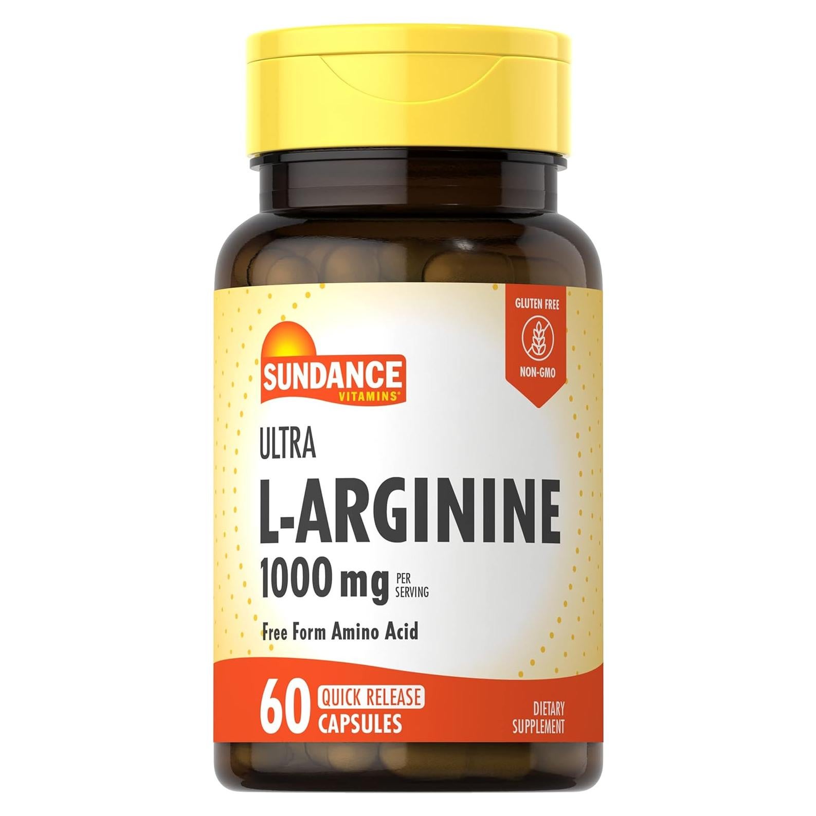 Cápsulas de L-Arginina 1000mg Sundance | 60 Unidades | Suplemento Sin OGM