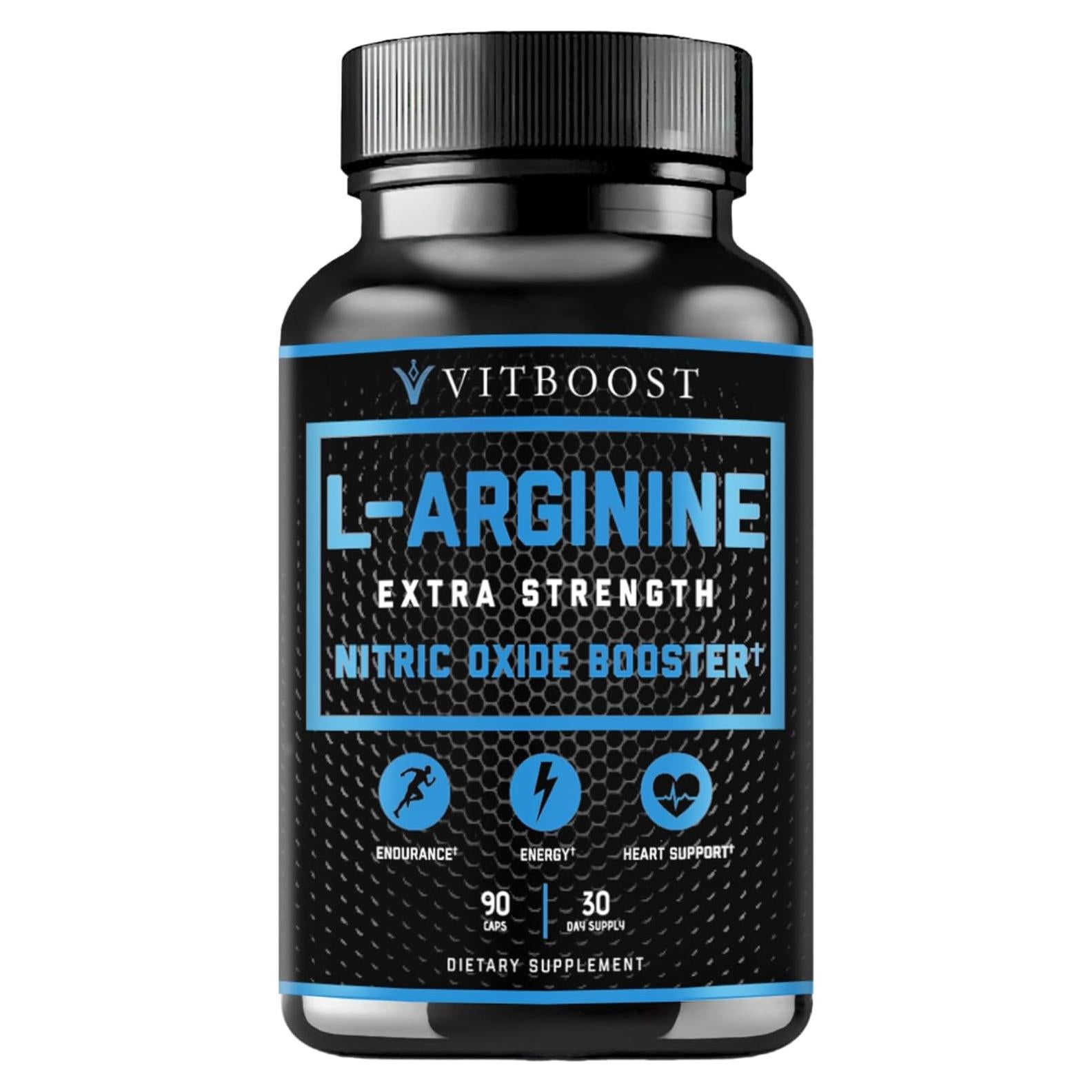 Cápsulas L-Arginina 1500mg VitBoost - Suplemento Energético 30 Días