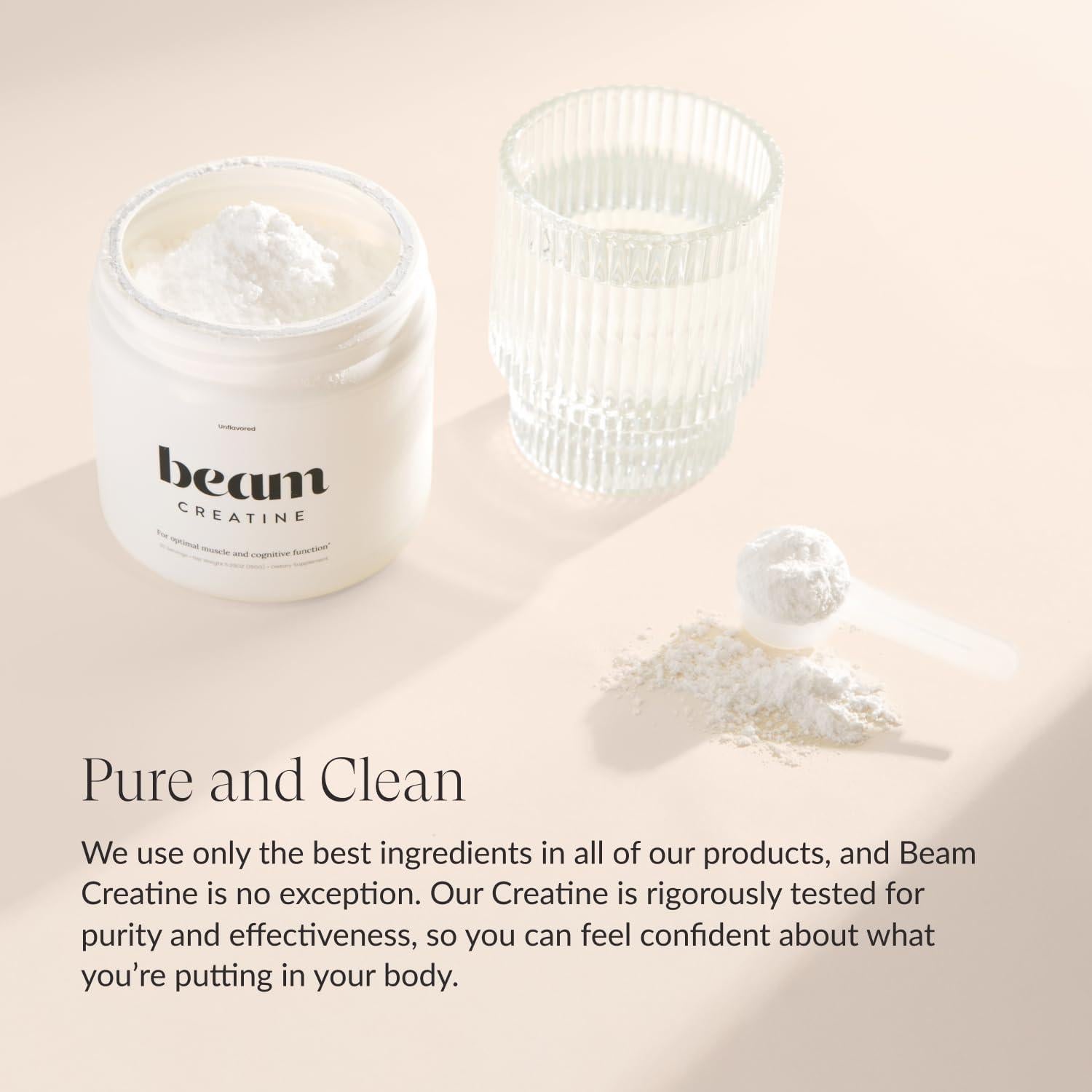 Polvo de Creatina Beam 150g Micronizada Sin Sabor - Suplemento Deportivo