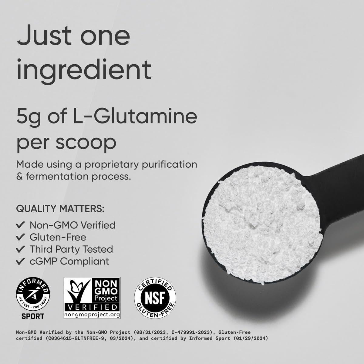 L-Glutamina Sports Research 500g - Recuperación y Salud Intestinal