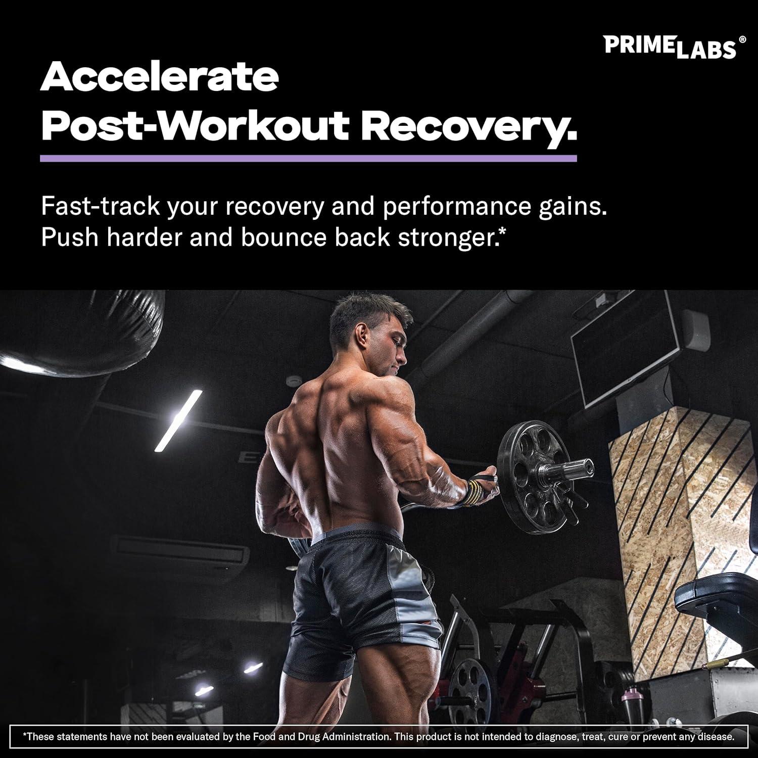 Cápsulas L-Glutamina Prime Labs 600mg - Recuperación Muscular