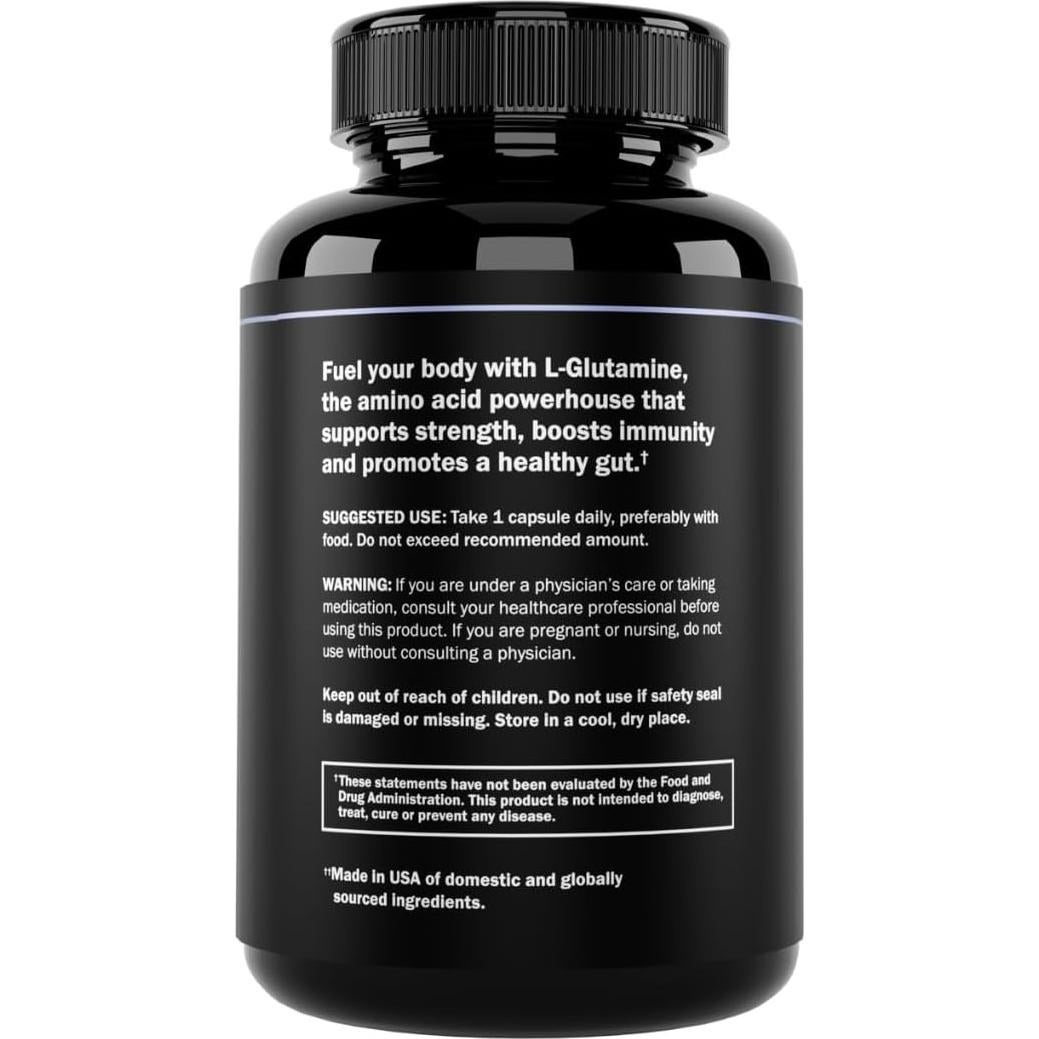 Cápsulas L-Glutamina Prime Labs 600mg - Recuperación Muscular