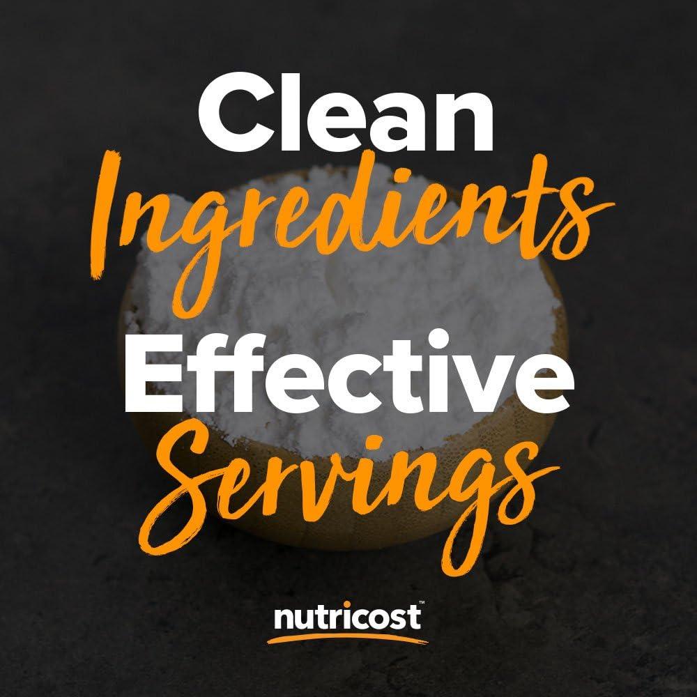 Nutricost L-Glutamina Polvo 1 KG - Sin Sabor, No OGM, Sin Gluten