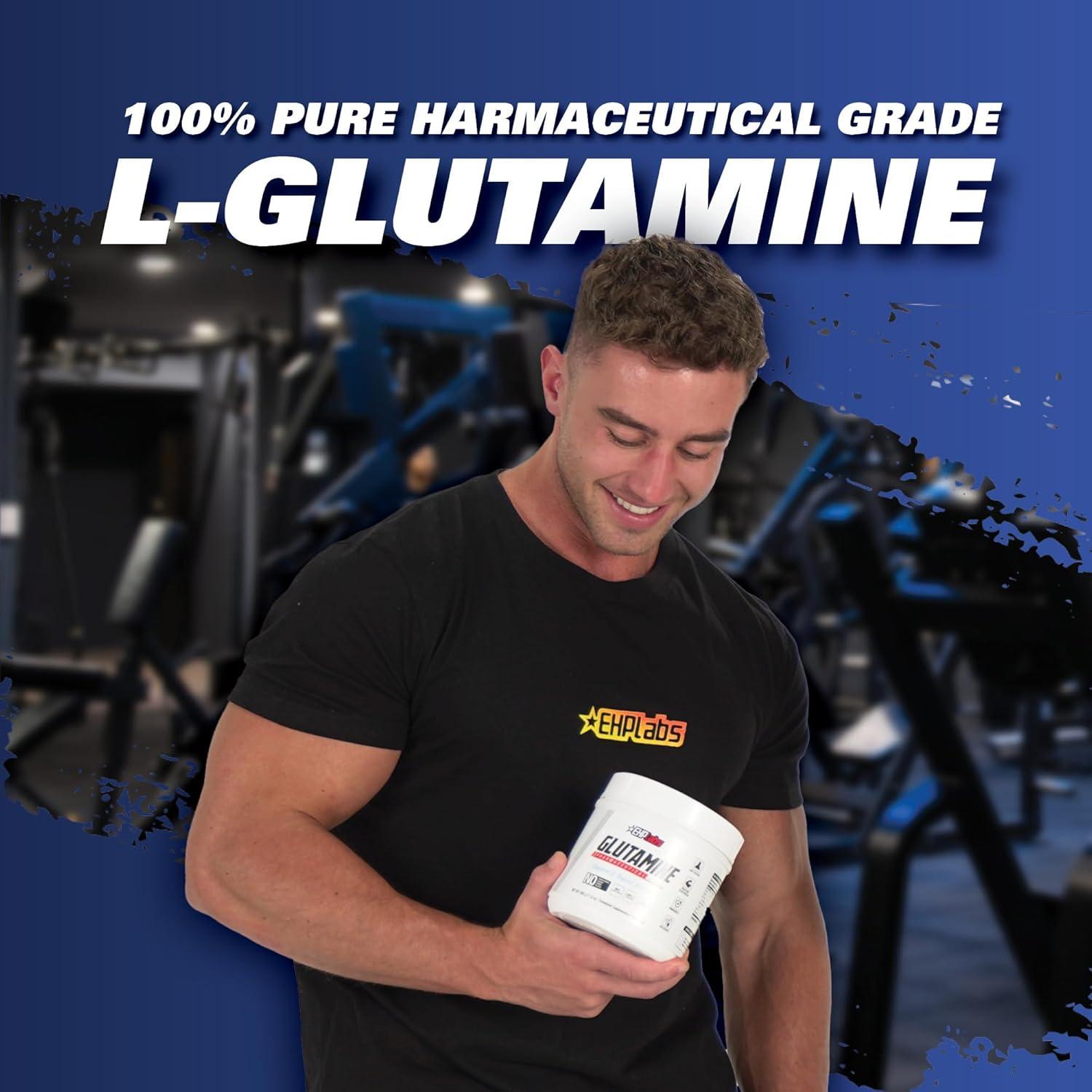 EHP Labs L-Glutamina 500g - Aminoácidos para Recuperación y Salud