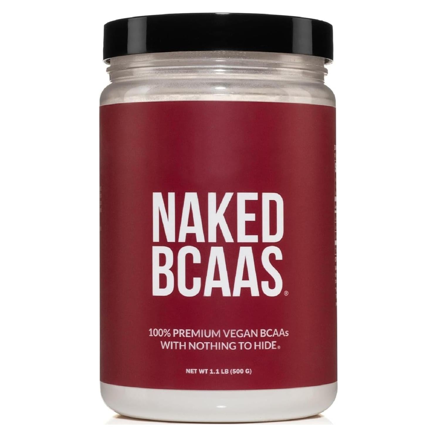 BCAA Naked Nutrition 500g - Aminoácidos Veganos 2:1:1