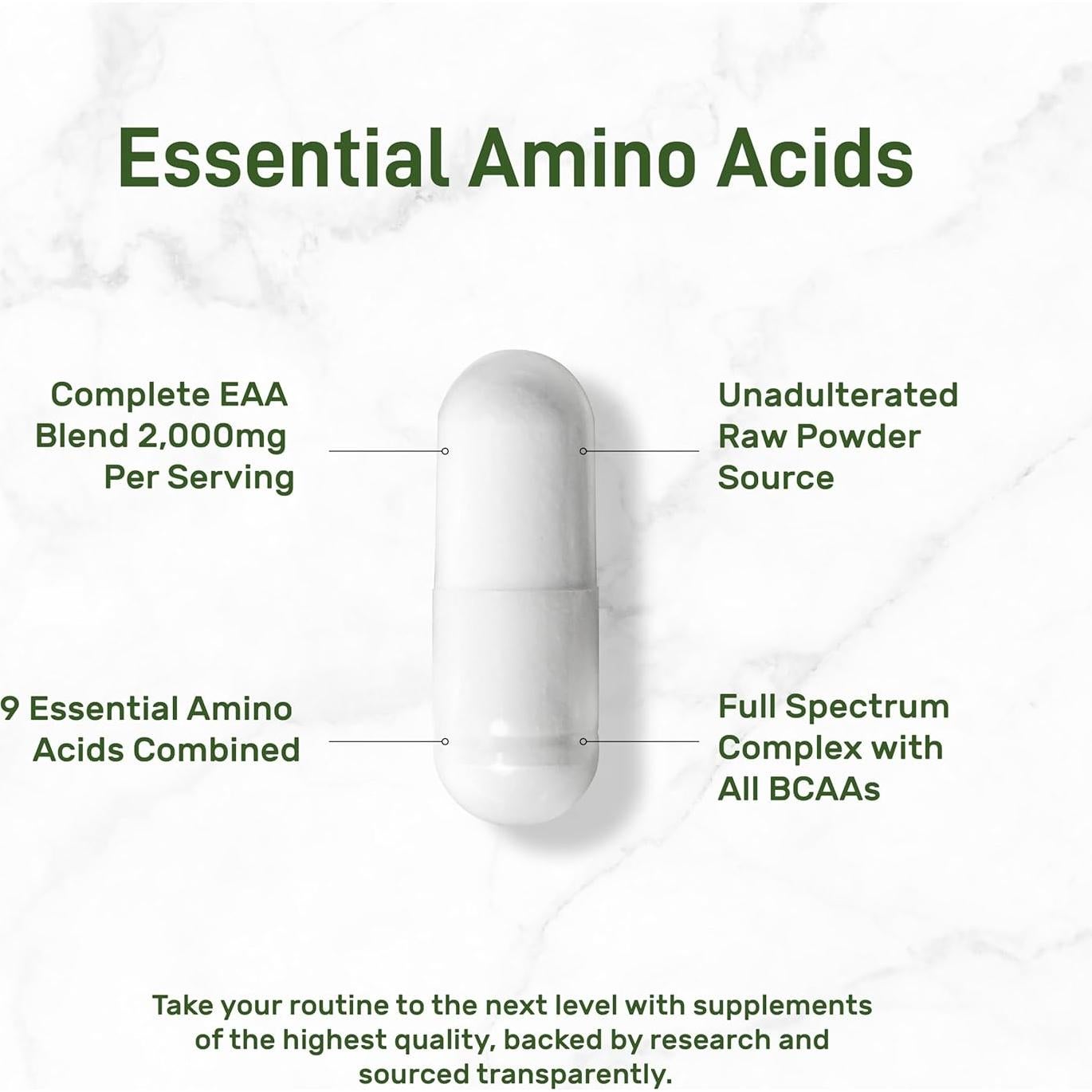 Aminoácidos Esenciales EAA 2000mg Deal Supplement 300 Cápsulas
