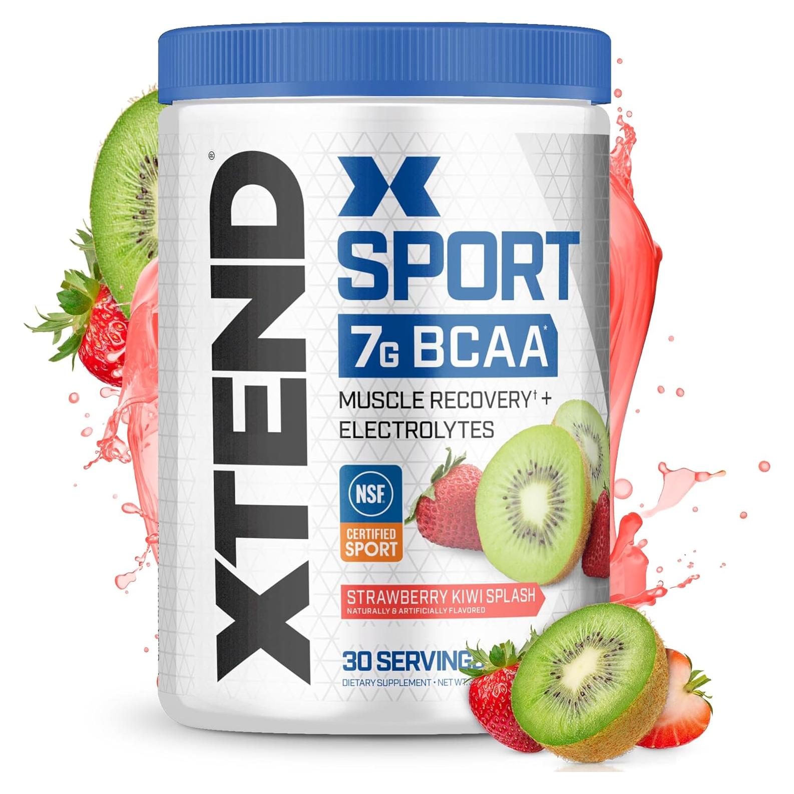 XTEND Sport BCAA Polvo 340g Sabor Fresa Kiwi Splash - Aminoácidos y Electrolitos