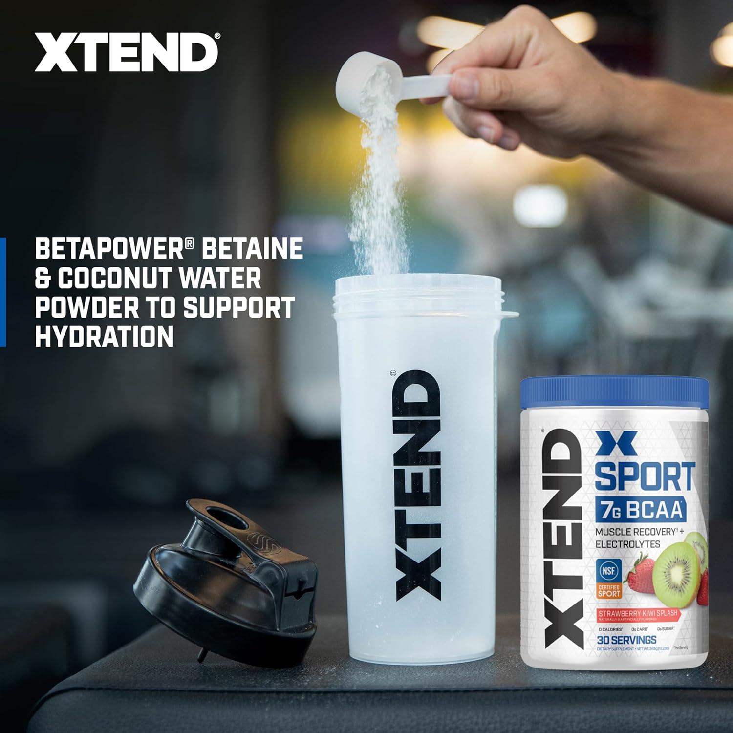 XTEND Sport BCAA Polvo 340g Sabor Fresa Kiwi Splash - Aminoácidos y Electrolitos