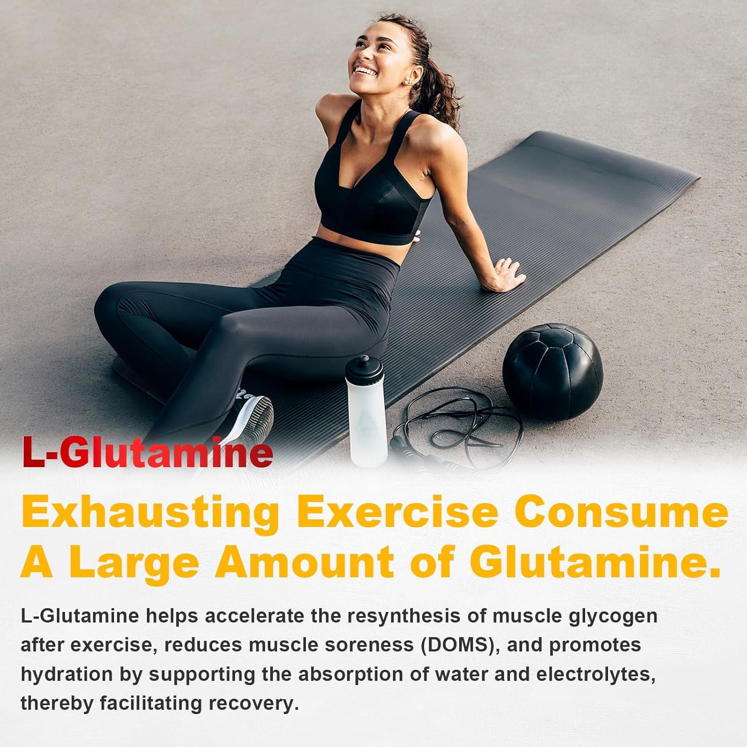 Gomitas de L-Glutamina 1000mg JOVITHEA 60 Unidades Sabor Piña