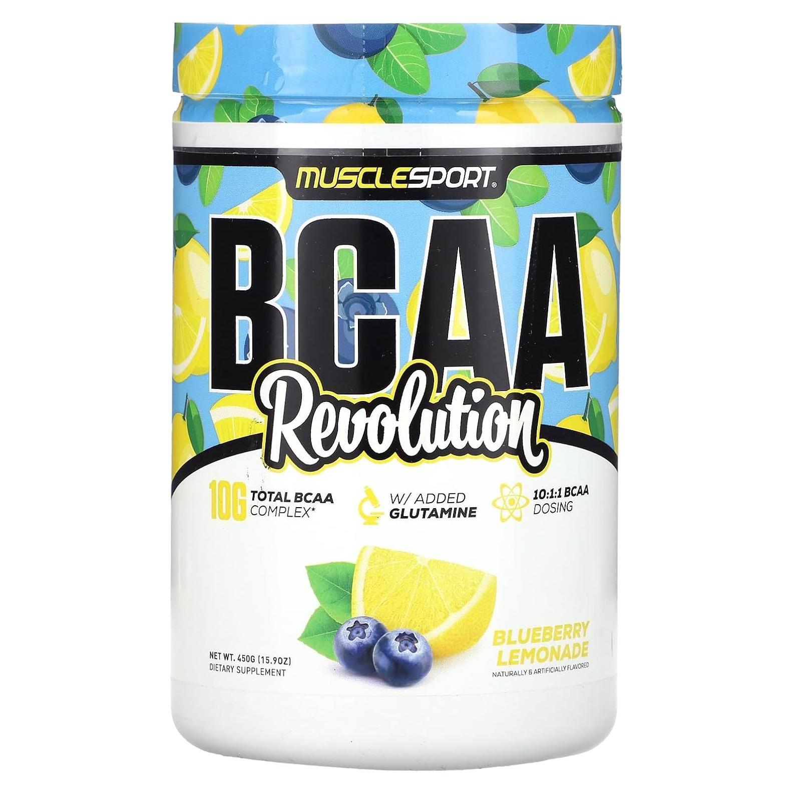 Musclesport BCAA Revolución 450g Limonada de Arándano