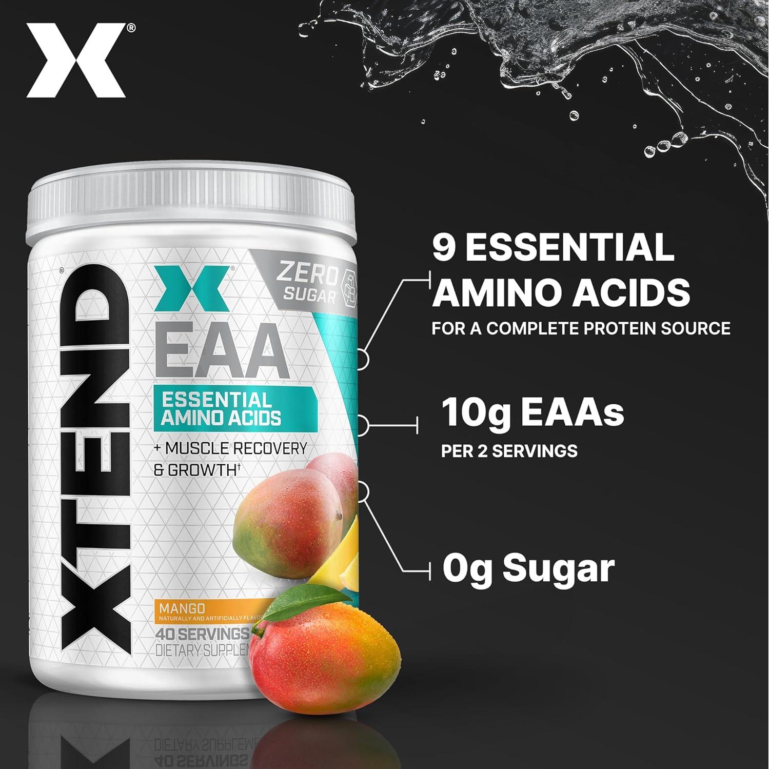 Xtend Scivation EAA + BCAA 328.9g Mango | Aminoácidos Esenciales