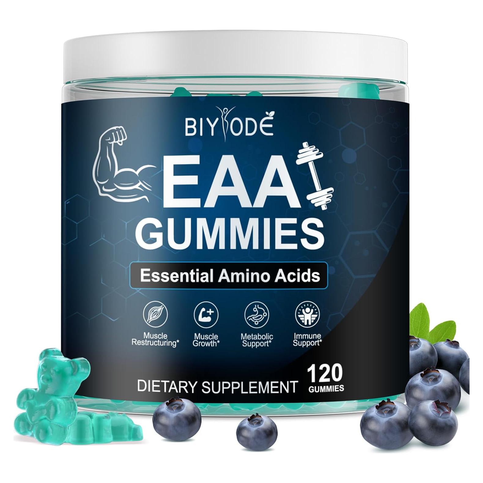 Gomitas EAA BIYODE 120 unidades Sabor Frambuesa Azul