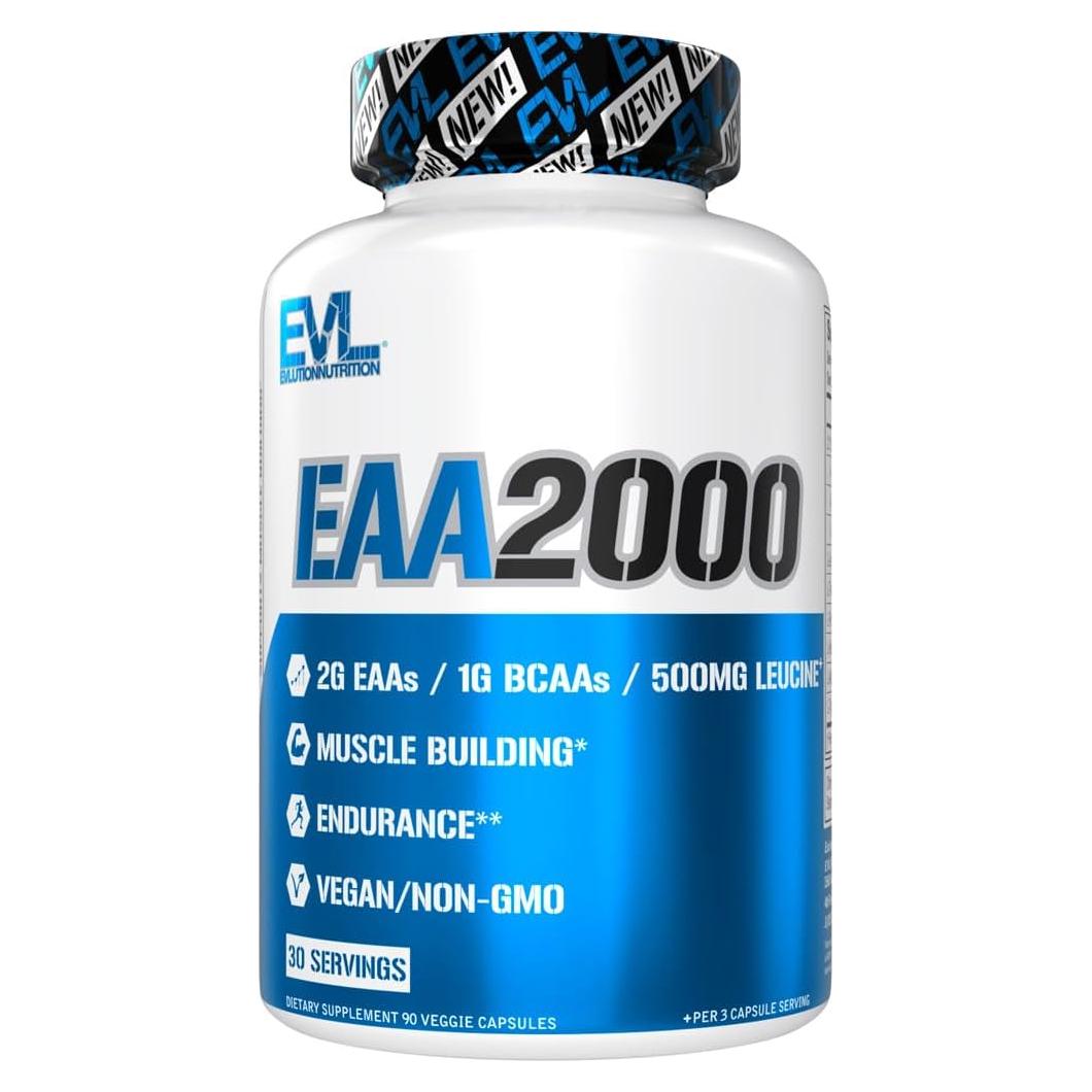 Evlution Nutrition EAA2000 - Cápsulas de Aminoácidos 90 Unidades