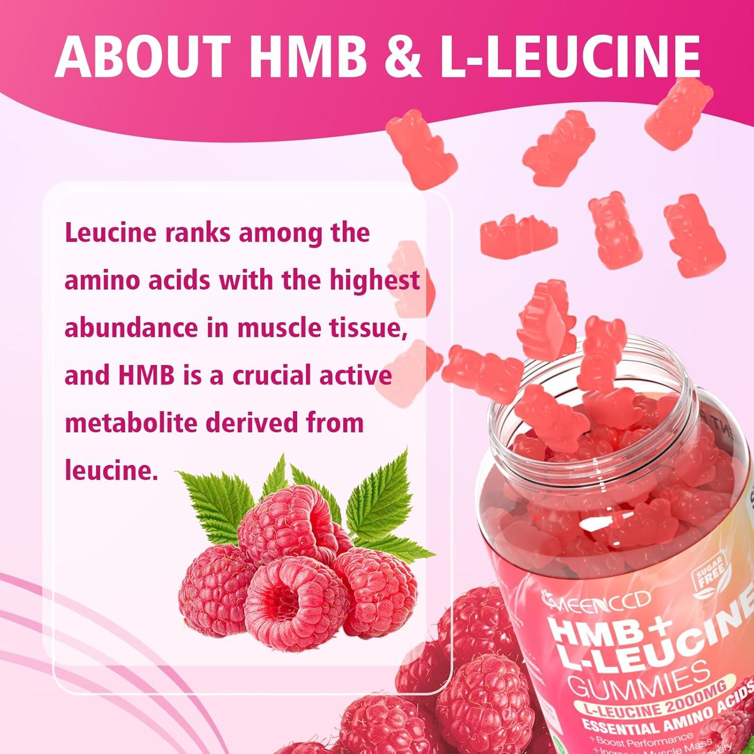 Gomitas de HMB y L-Leucina MEENCCD 3000mg 120 unidades