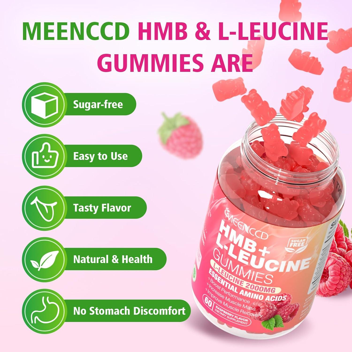 Gomitas de HMB y L-Leucina MEENCCD 3000mg 120 unidades