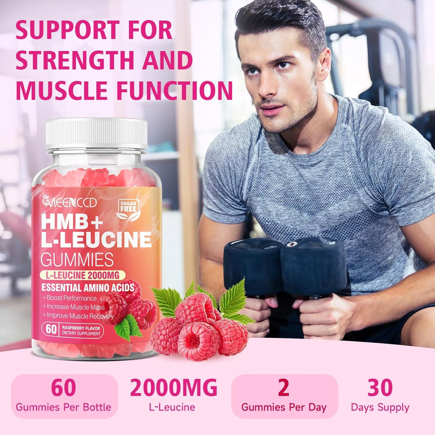 Gomitas de HMB y L-Leucina MEENCCD 3000mg 120 unidades