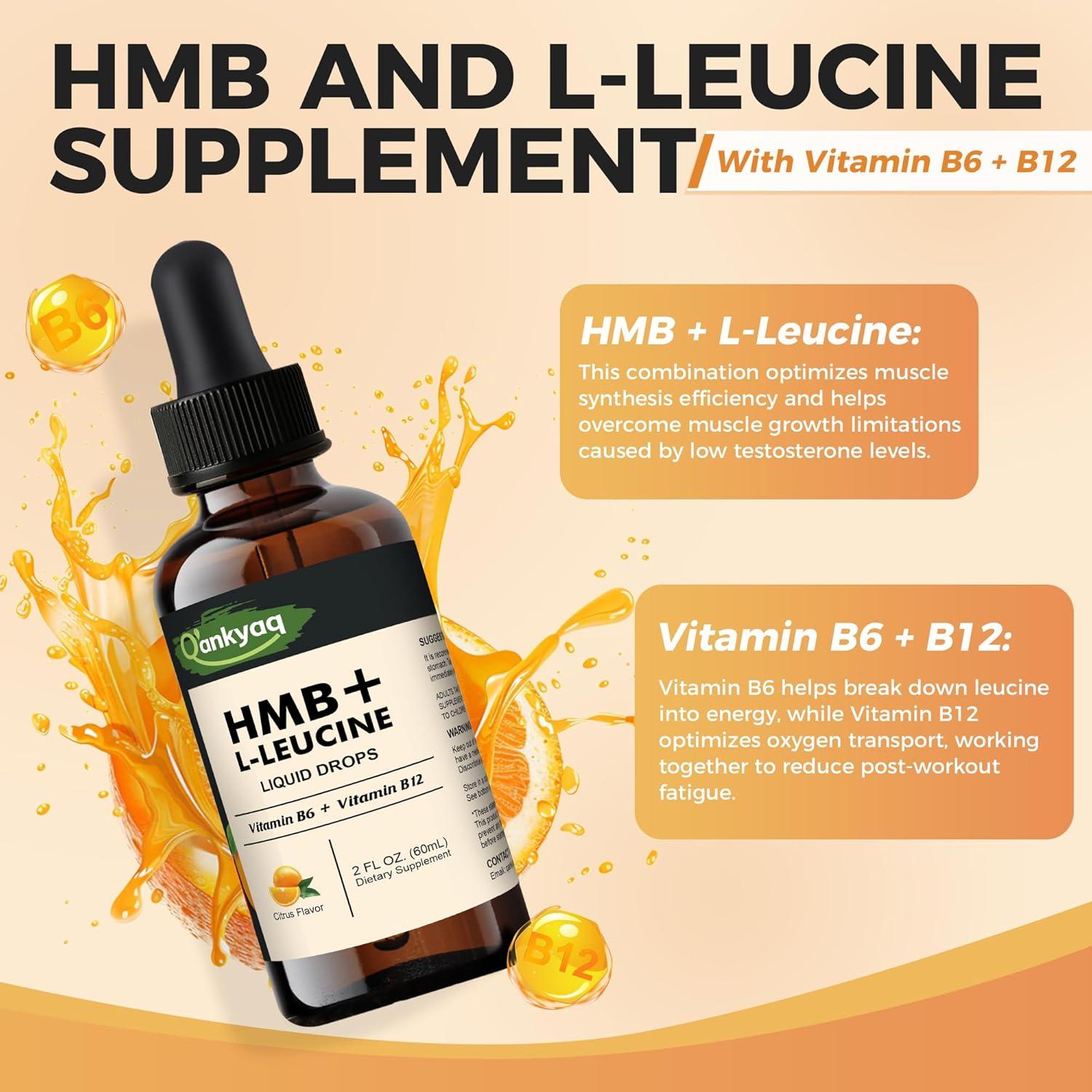 Suplemento Líquido de Leucina HMB Q'ankyaq 59.15 ml Vegano