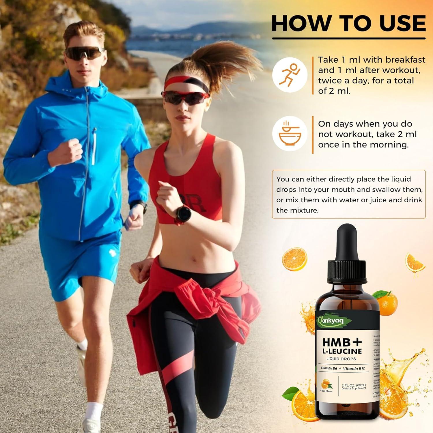 Suplemento Líquido de Leucina HMB Q'ankyaq 59.15 ml Vegano