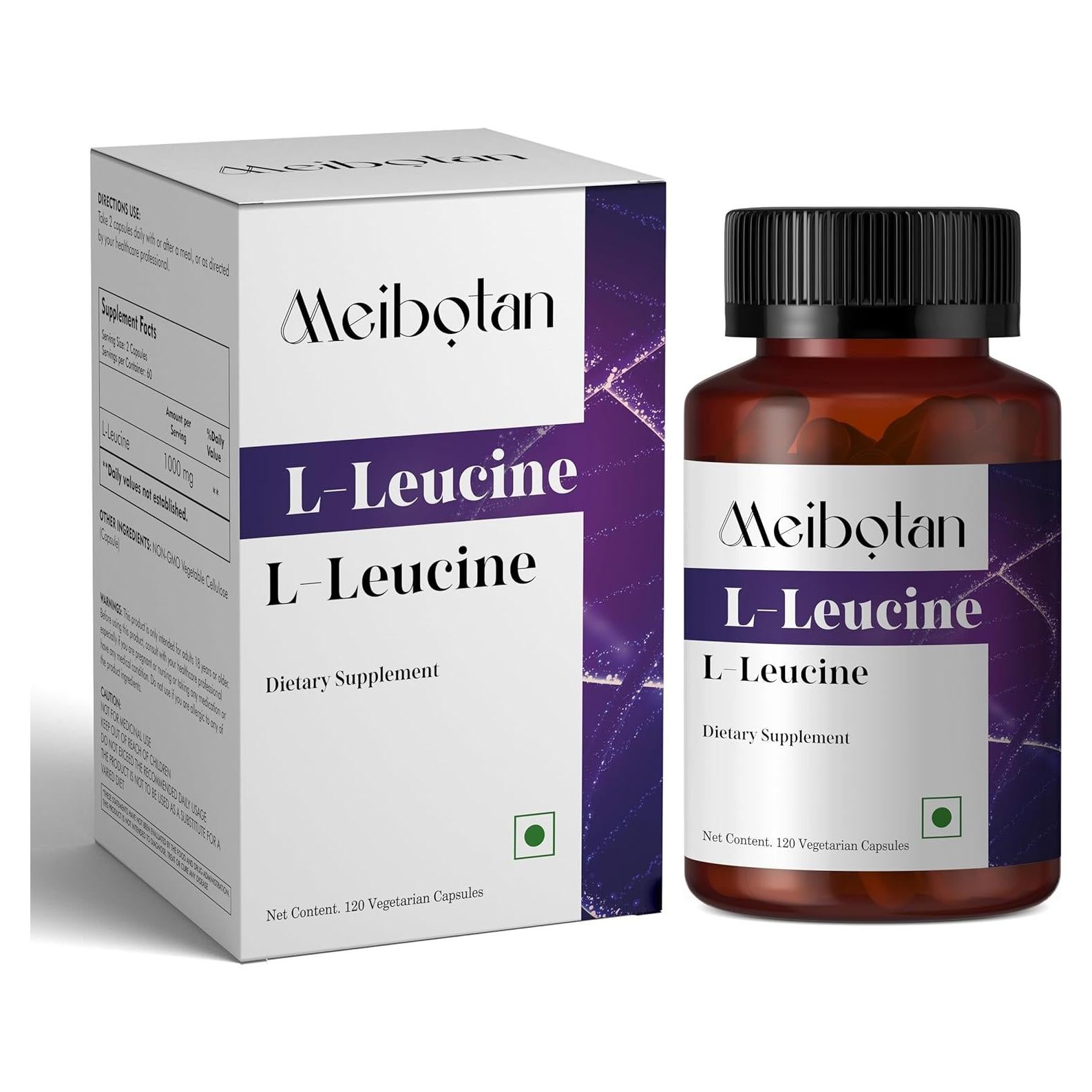 L-Leucina 2000mg Fido Pharma 120 Cápsulas Veganas