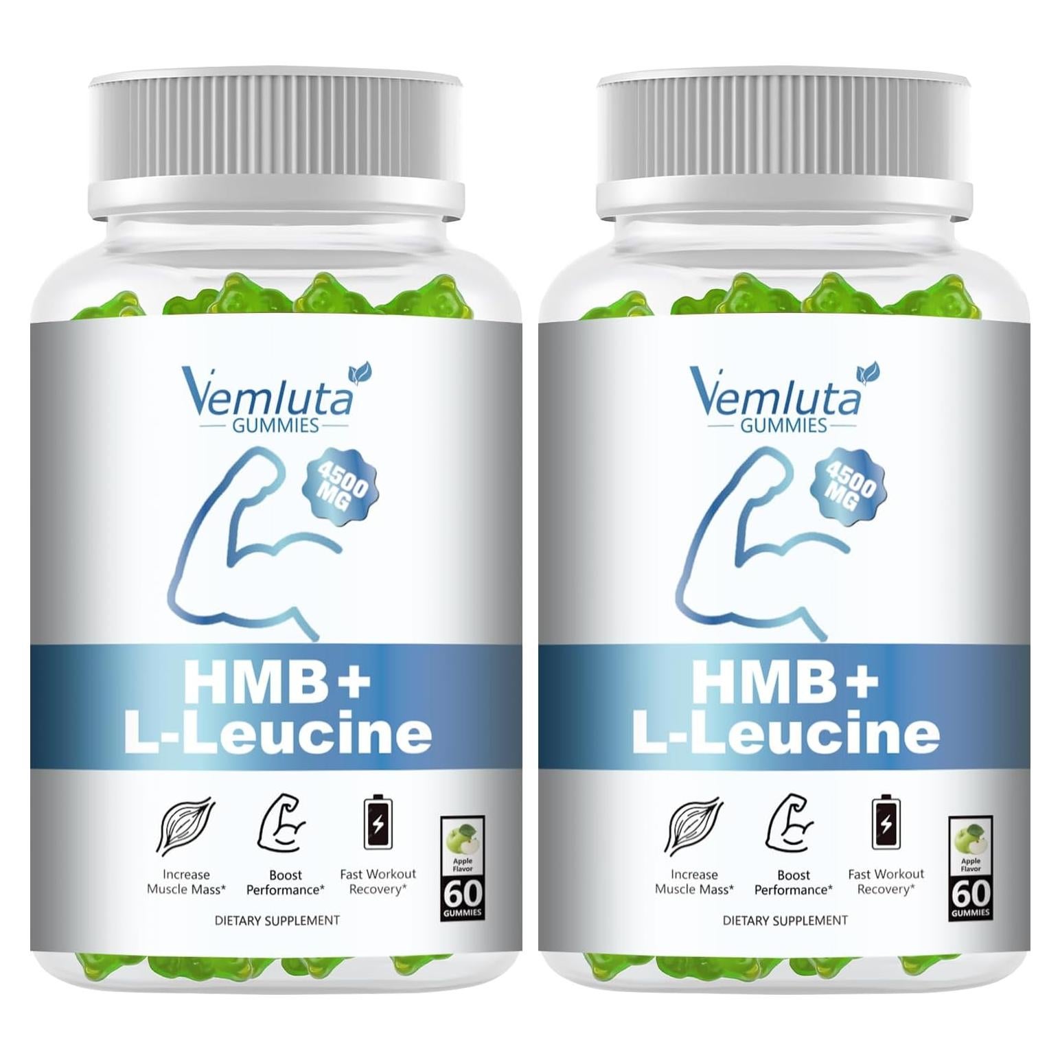 Suplementos Gominolas HMB y Leucina Vemluta 4500mg 120 Unidades