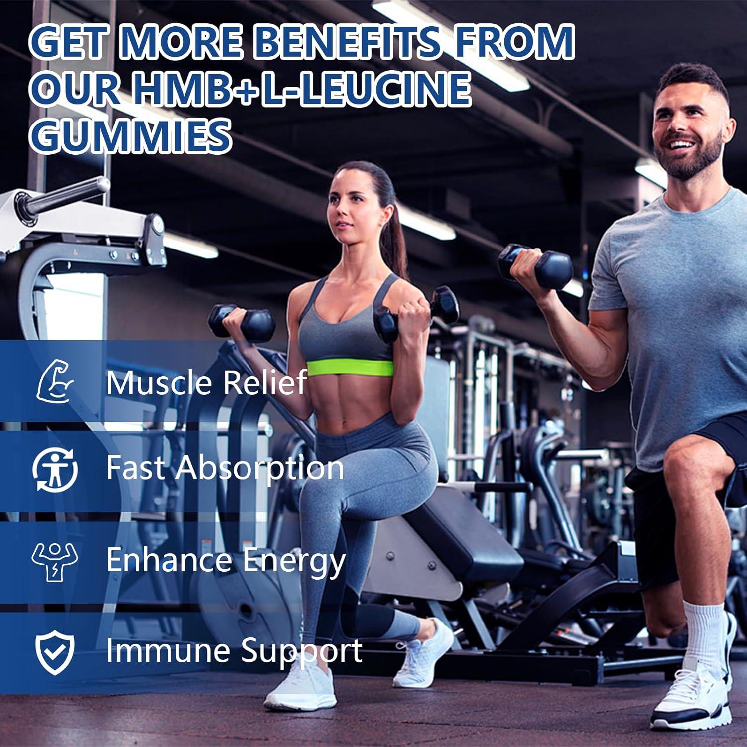 Suplementos Gominolas HMB y Leucina Vemluta 4500mg 120 Unidades