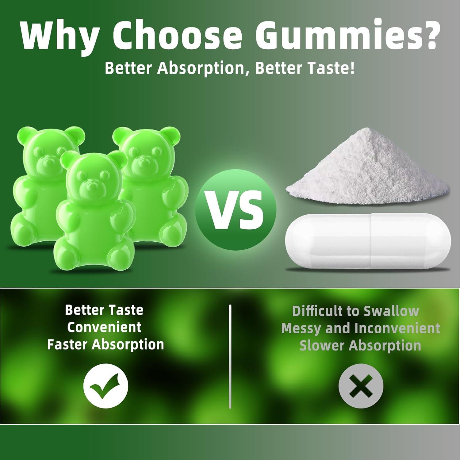 Gomitas HMB y L-Leucina YAAHARO 3000mg Veganas Sabor Manzana