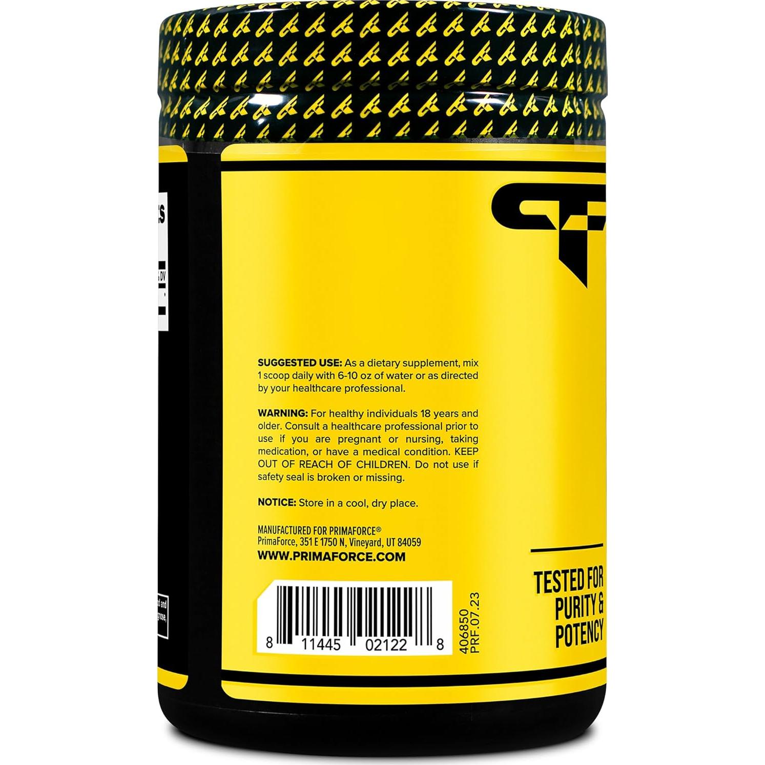 Primaforce L-Leucina 300g - Polvo Puro, 60 Porciones de 5g