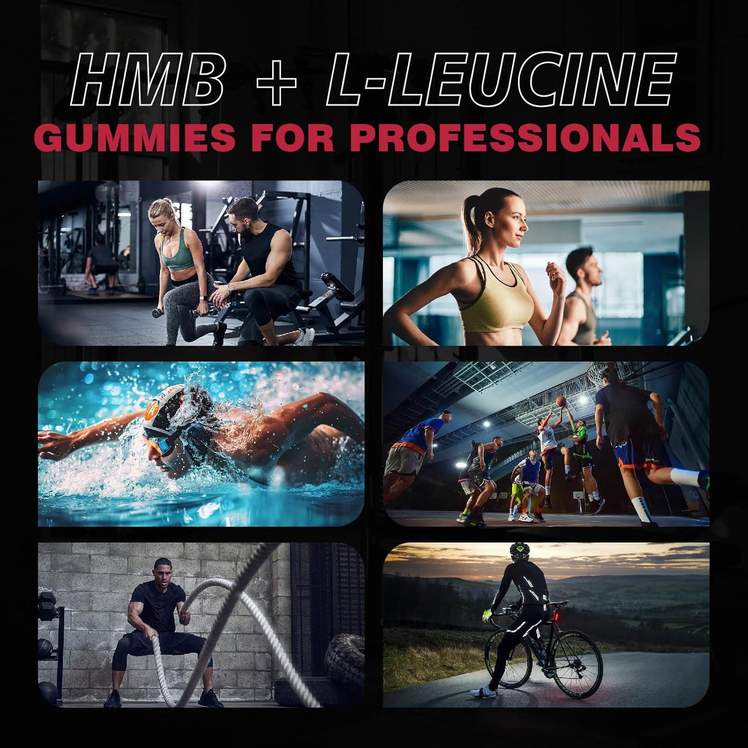 Gomitas de HMB y Leucina Veganas Geeoasis 120 Unidades