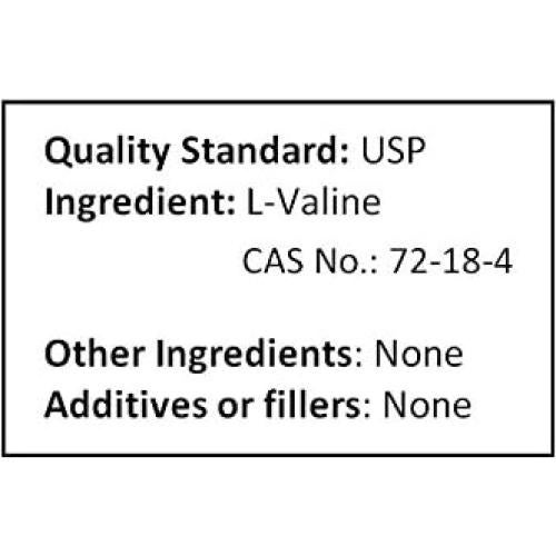 L-Valina Polvo Puro 1000g NuSci - Aminoácido Esencial