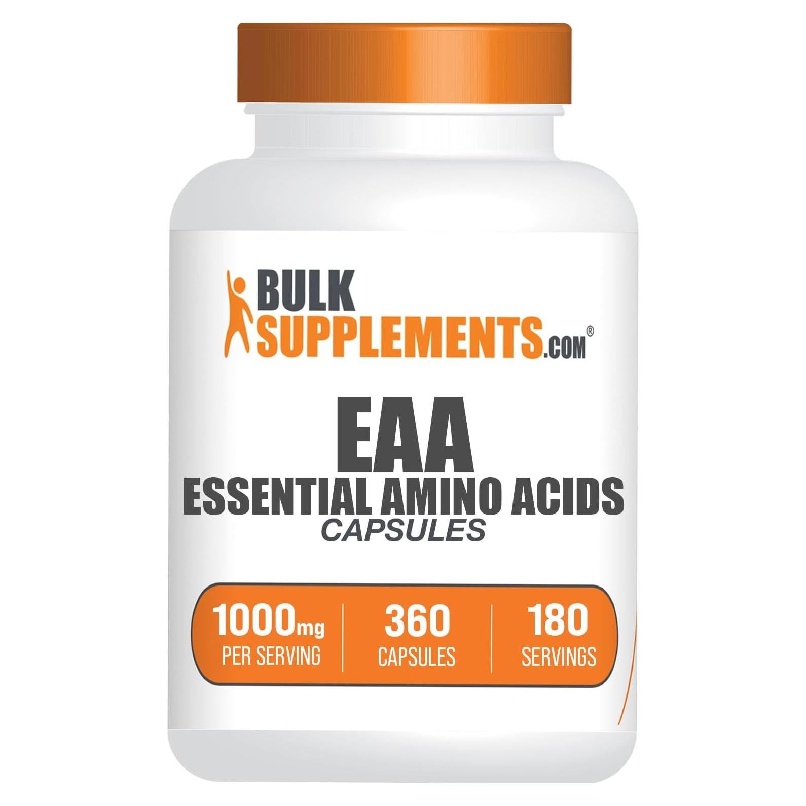 Cápsulas de Aminoácidos Esenciales BulkSupplements 360 Unidades