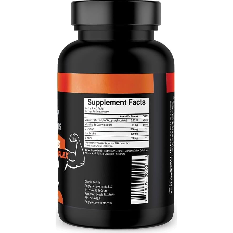 Suplemento BCAA Suplementos Enojados 180 Tabletas Vitamina B6 E