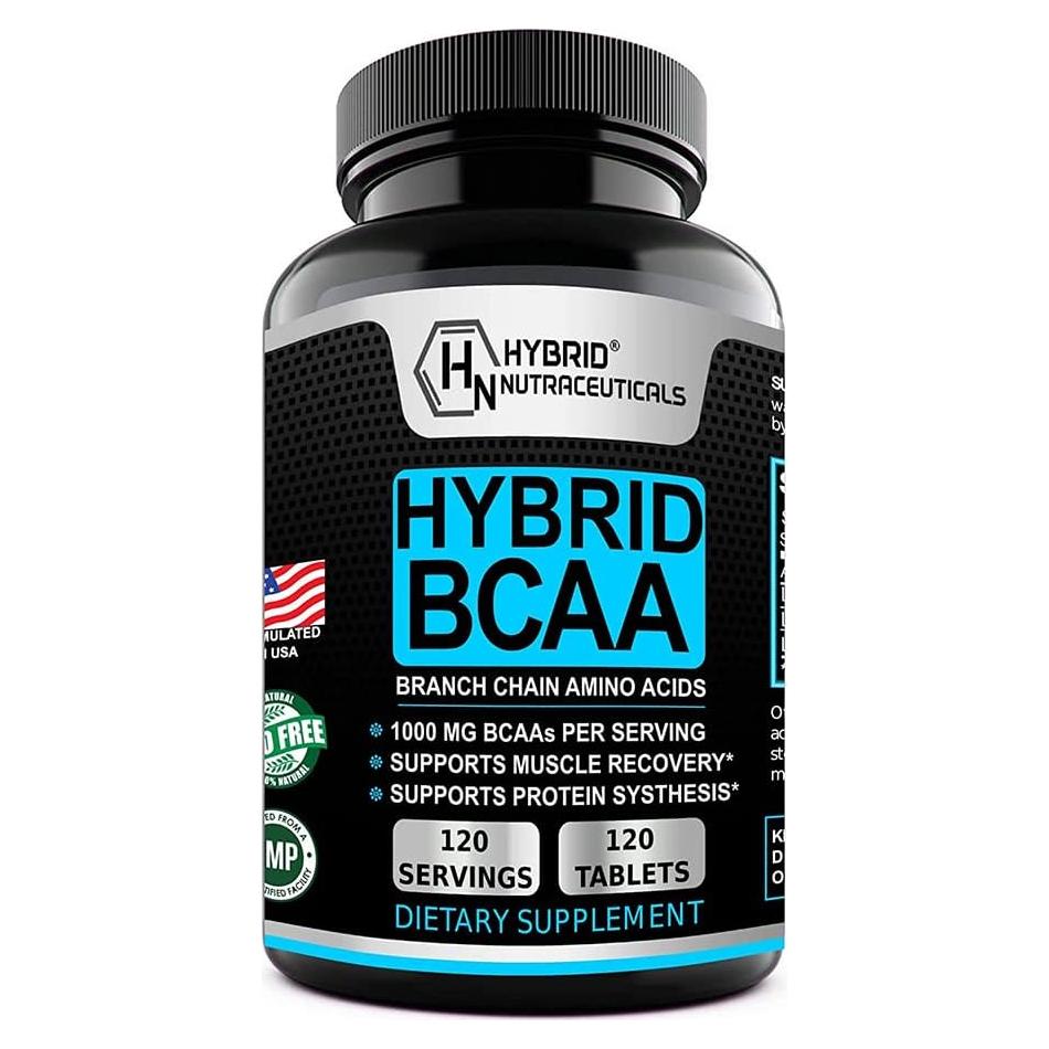 BCAA Híbrido 1000mg - Suplemento Vegano 120 Porciones