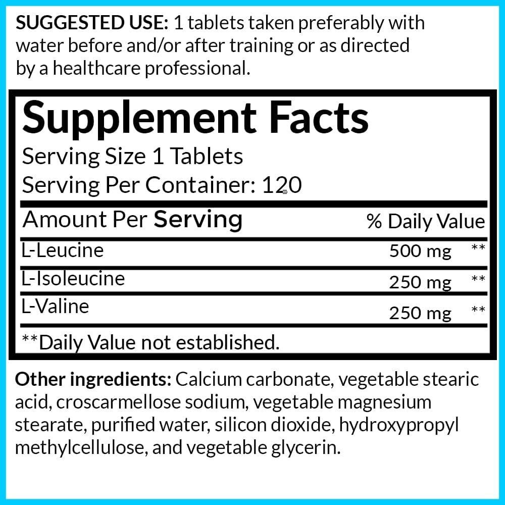 BCAA Híbrido 1000mg - Suplemento Vegano 120 Porciones