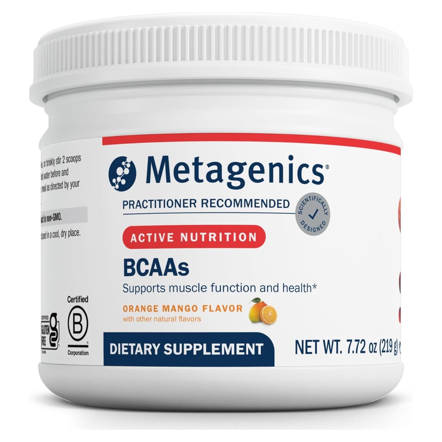 BCAAs Polvo Metagenics 218 g - Sabor Naranja Mango - 2:1:1