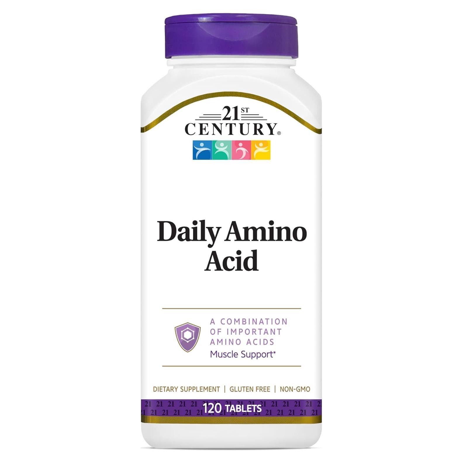 Tabletas de Aminoácidos Diarios Siglo 21 - 120 Unidades