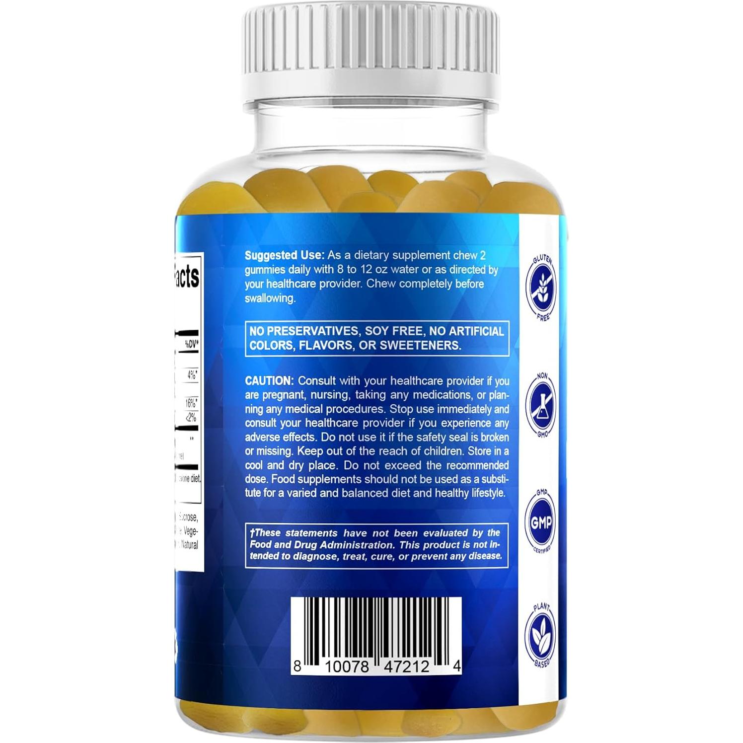 Gomitas BCAA Vitamatic 600mg - Sabor Durazno - 60 Unidades