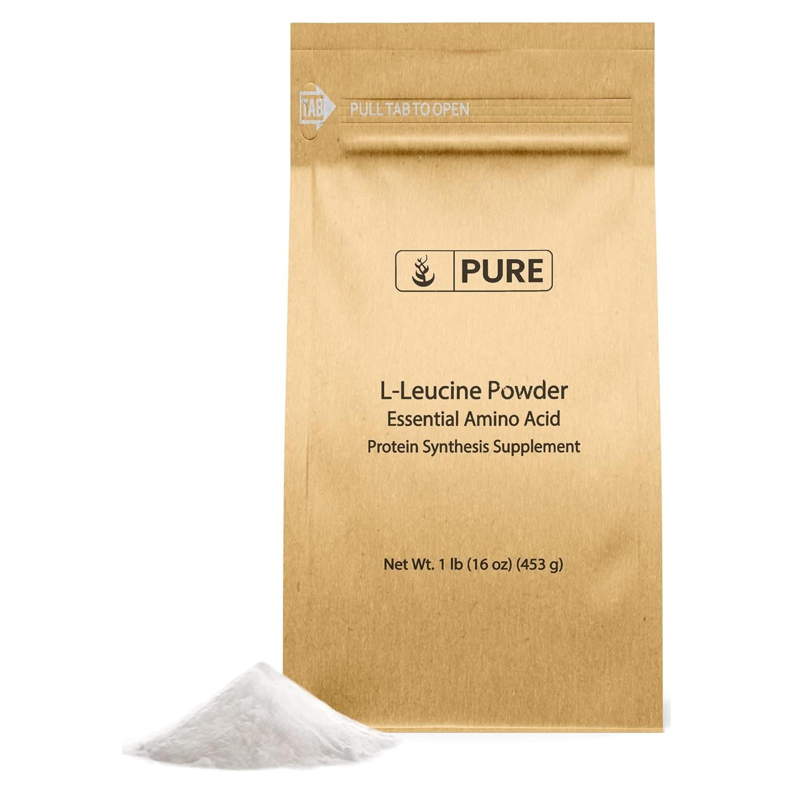 L-Leucina en Polvo 0.45kg Ingredientes Originales Puros