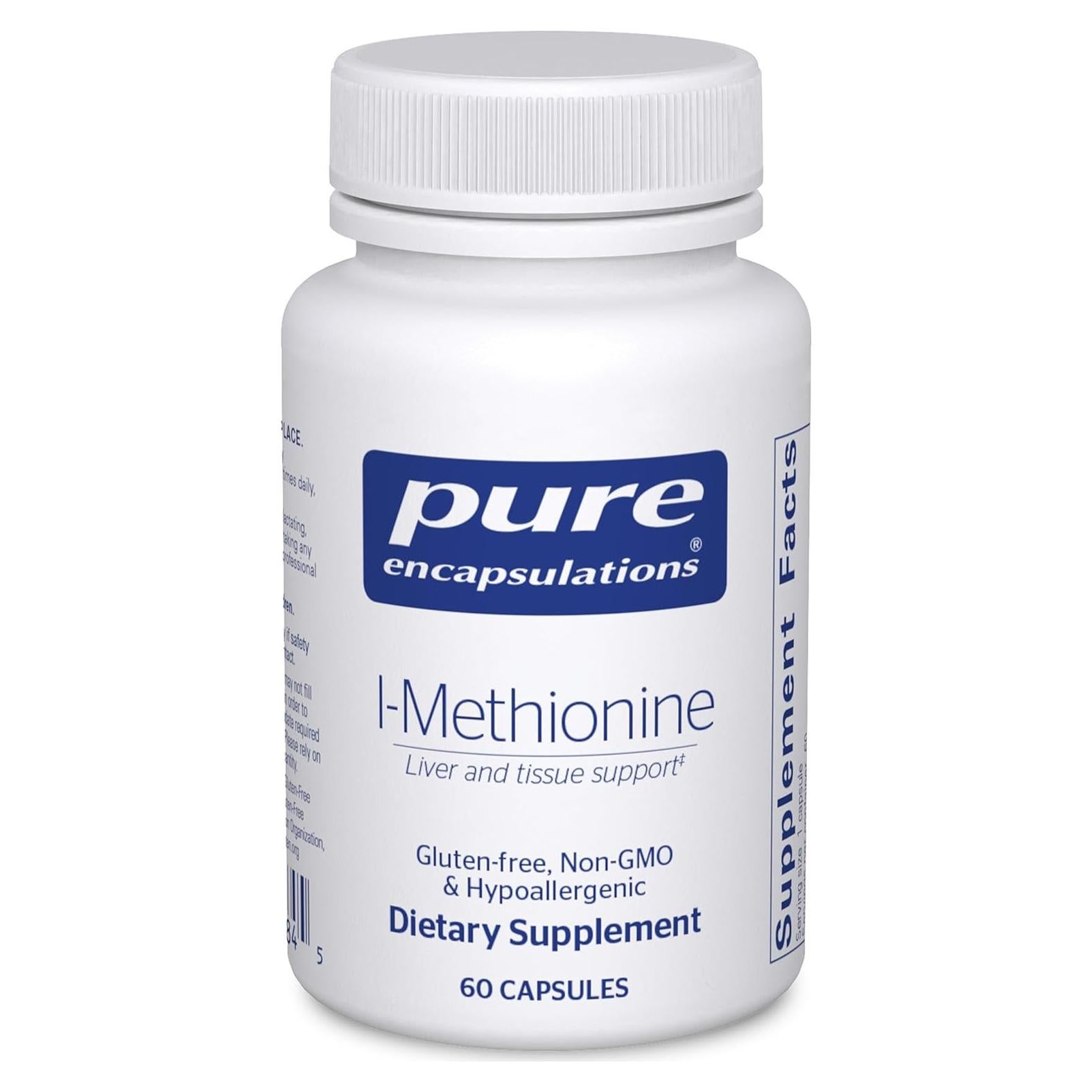 Suplemento L-Metionina Pure Encapsulations 60 Cápsulas