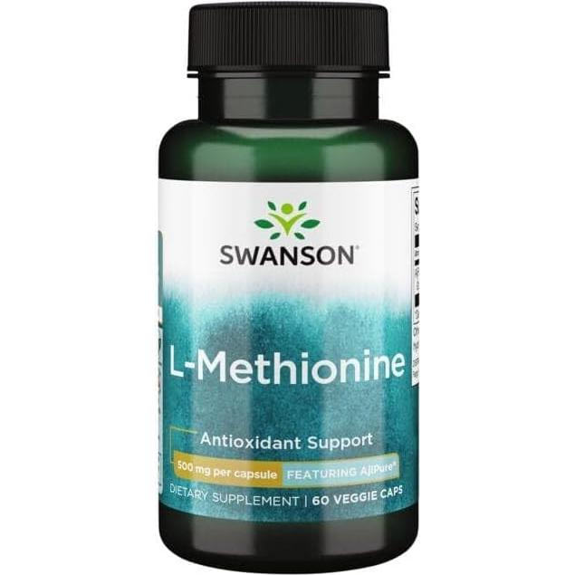Suplemento L-Metionina 500mg Swanson Ultra 60 Veg Caps