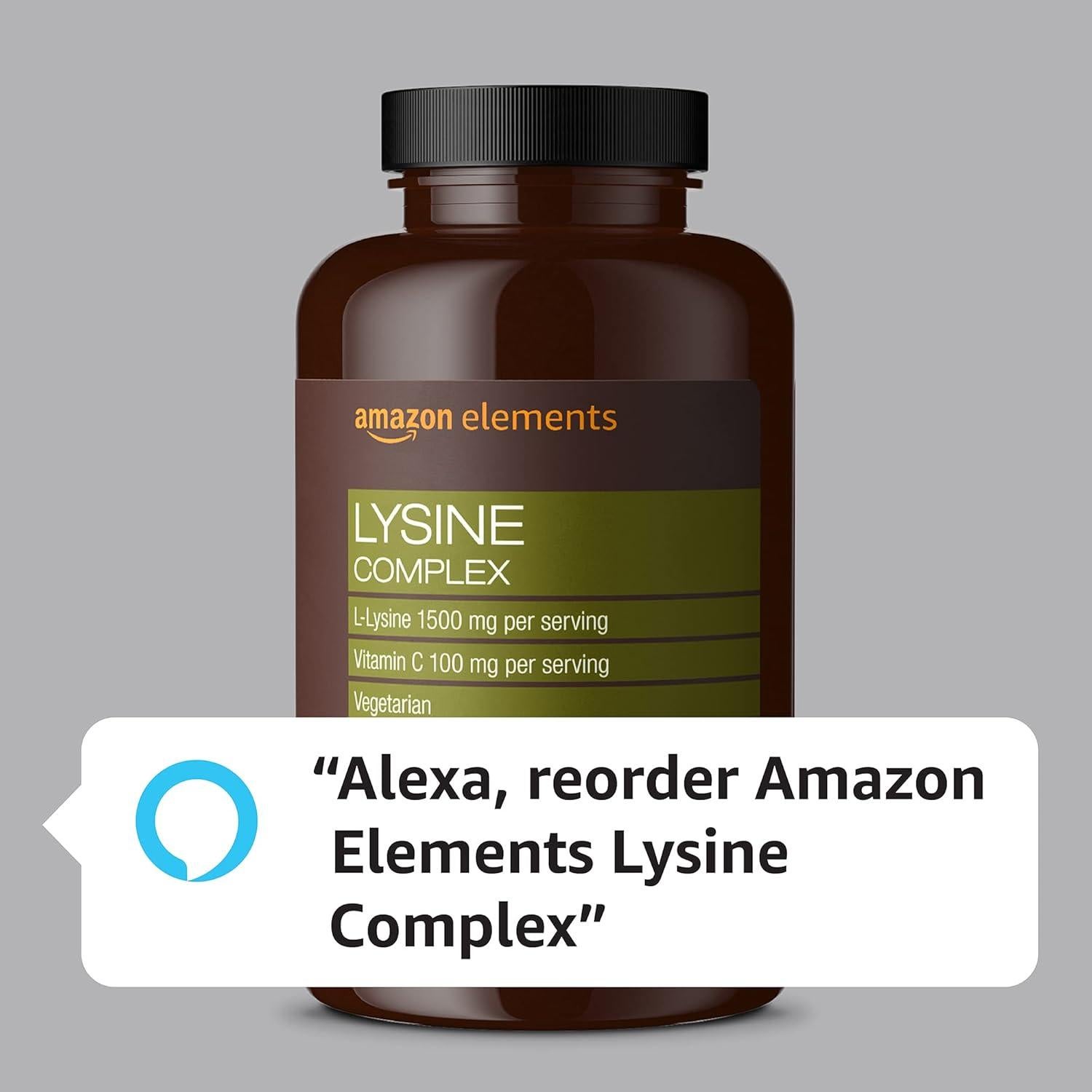 Complejo de Lisina Amazon Elements 195 Tabletas Vegetariano