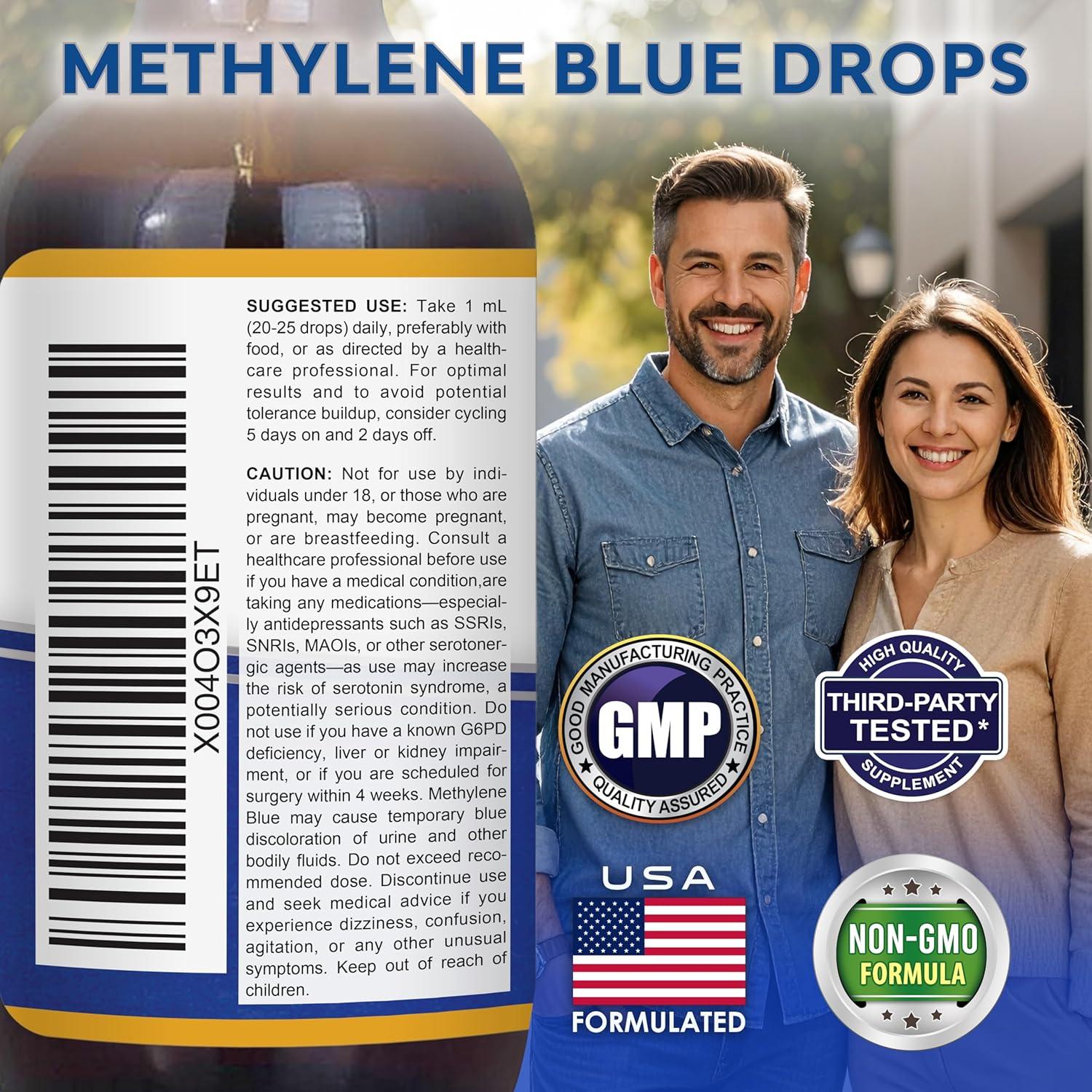 Gotas de Azul de Metileno aSquared Nutrition 10mg 59ml